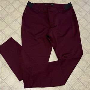Simply Vera Vera Wang Maroon Skinny Pants